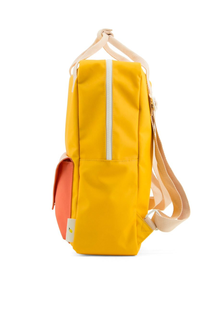 Sticky Lemon Large Backpack, Mustard Yellow