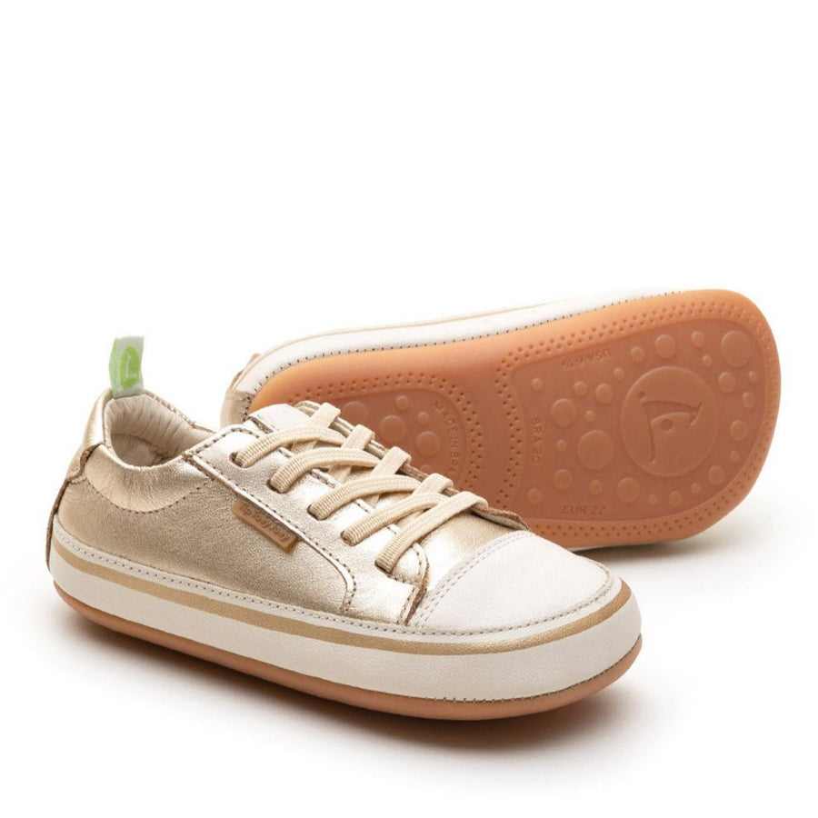 Tip Toey Joey Boy's and Girl's Funky Sneakers, Champagne/Tapioca