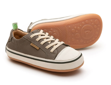 Tip Toey Joey Boy's and Girl's Funky Sneakers, Mineral Green/Tapioca