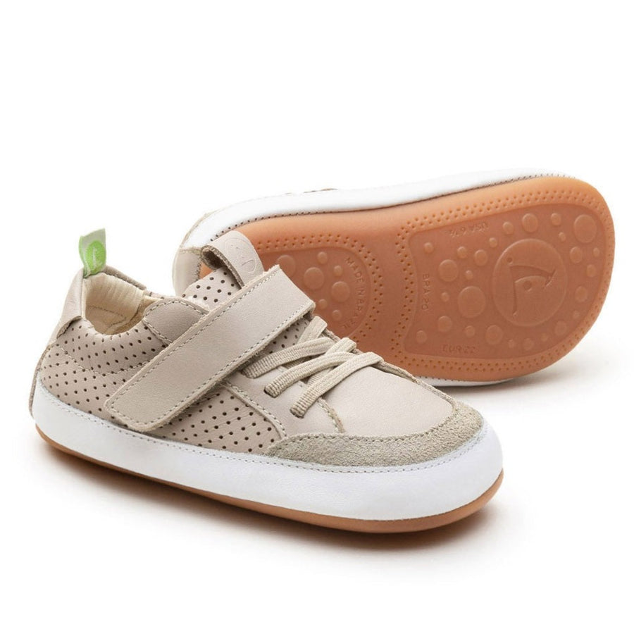 Tip Toey Joey Girl's and Boy's Urbany Sneakers, Pumice Perforated