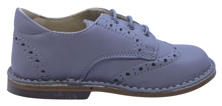 Eureka Boy's Grey Handcrafted Leather Oxford