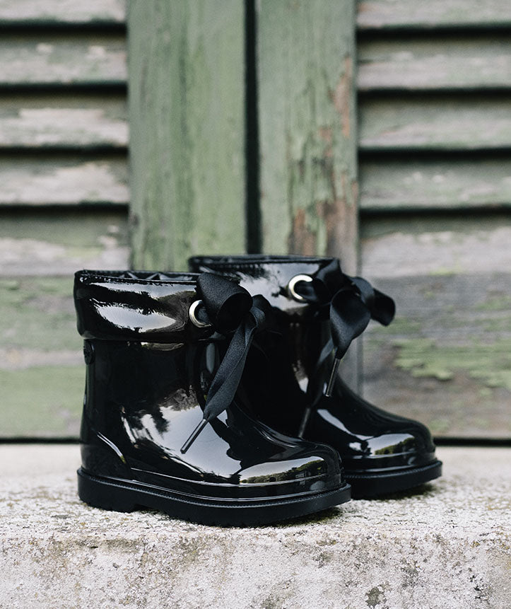 Igor Girl's Bimbi Lazo Rain Boots, Black