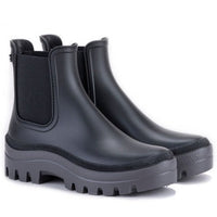 Igor Black Chelsea Rain Boots Waterproof Lug Sole Made in Spain Woman’s 9 NWOT Buy Igor Black Chloe MC Ankle Chelsea Wellies from Next USA main image 2