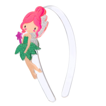 Lilies & Roses NY Girl's Fairy Neon Pink Headband