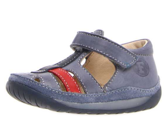 Falcotto Boy's Avalon Shoes, Celeste/Navy/Rosso
