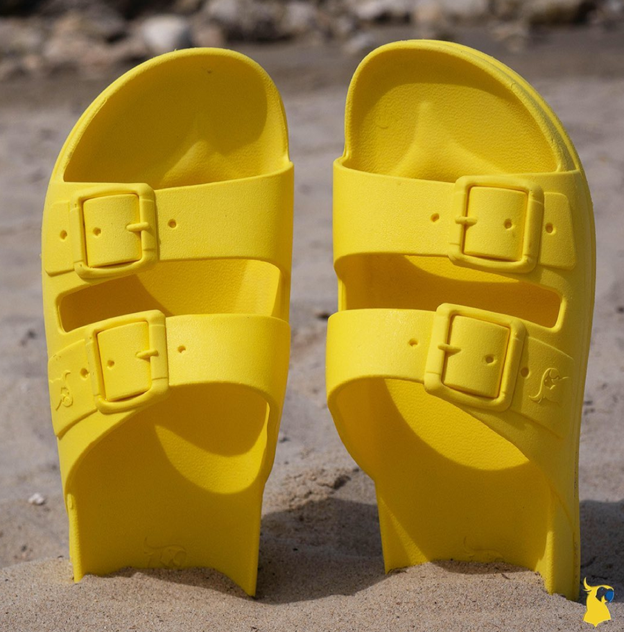 Cacatoès Girl's and Boy's Sandals, Yellow Fluo
