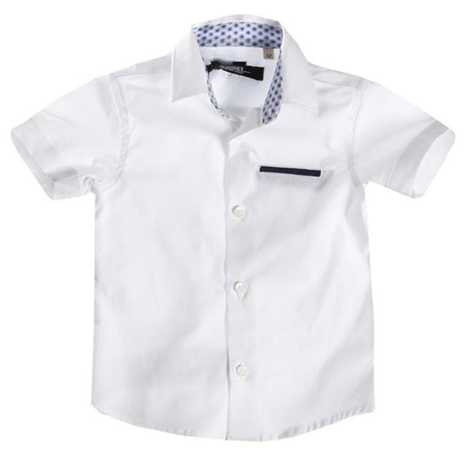 Attic 21 Short Sleeve HSH4212 Dress Shirt - Off White