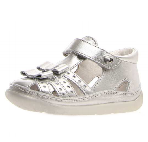 Naturino Falcotto Girl's Coachella Sandal Sneakers, Argento Silver