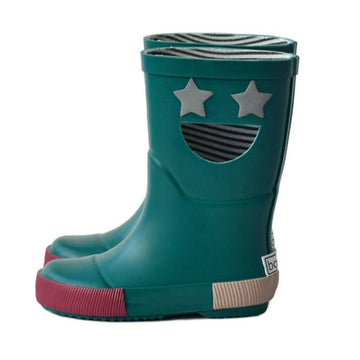 Boxbo Girl's and Boy's Wistiti Star Rain Boot, Green