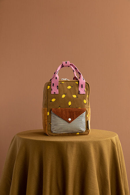 Sticky Lemon Corduroy Collection Small Backpack, Digon/Gingerbread