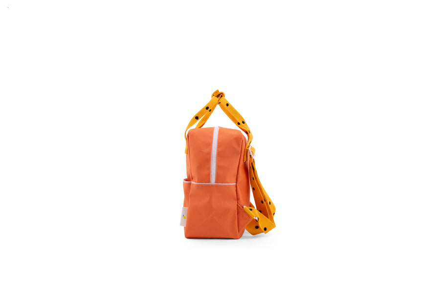 Sticky Lemon Freckles Small Backpack, Carrot Orange/Sunny Yellow/Candy Pink