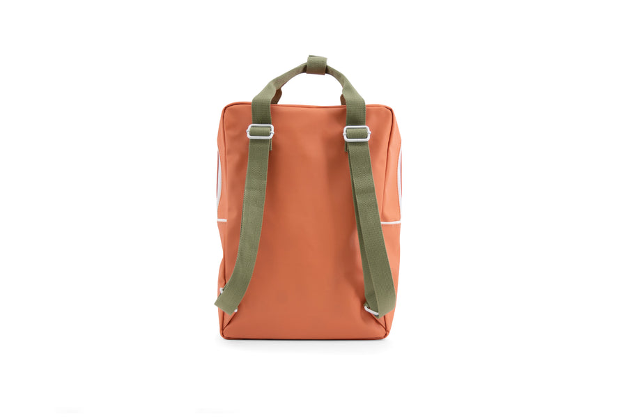 Sticky Lemon Wanderer Envelope Large Backpack, Faded Orange/Seventies Green/Retro Yellow