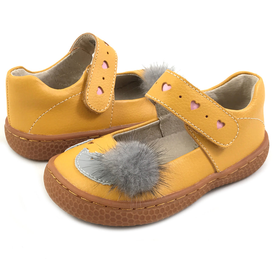 Livie Luca Girl's Quill Mary Jane, Butterscotch – Just Shoes for