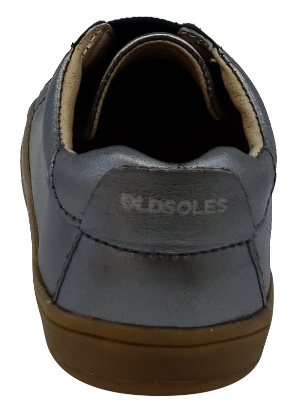 Old Soles Boy's and Girl's Peak Shoe Sneakers, Rich Silver