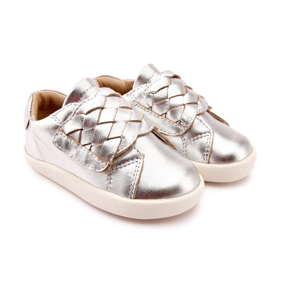 Old Soles Boy's & Girl's 5074 Sneaky Plat Sneaker Shoe - Silver