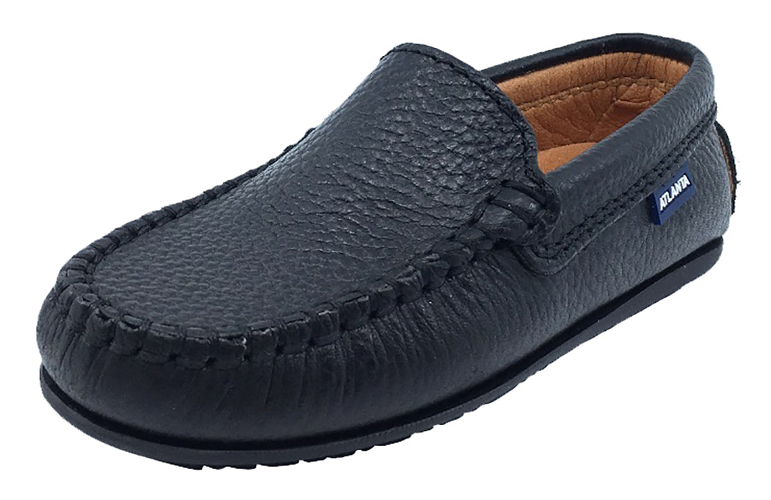 Pebbled Leather Loafers