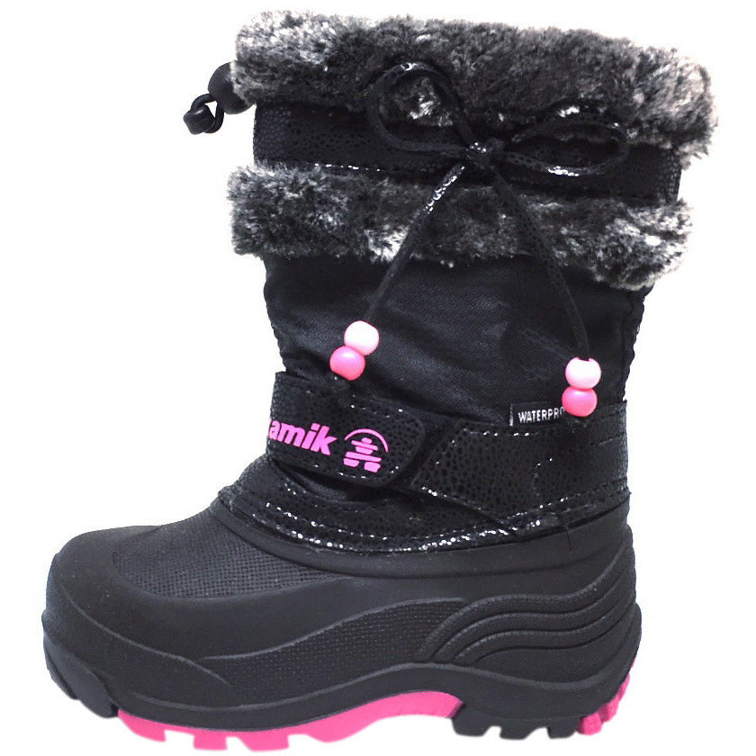 Kamik Plume Kid's Faux Fur Lined Waterproof Snow Protection Warm Winter Snow Boots inches - Just Shoes for Kids
 - 2