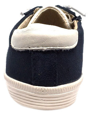 Old Soles Boy's and Girl's Vintage Runner Slip On Stretch Lace Sneakers, Navy - Just Shoes for Kids
 - 3