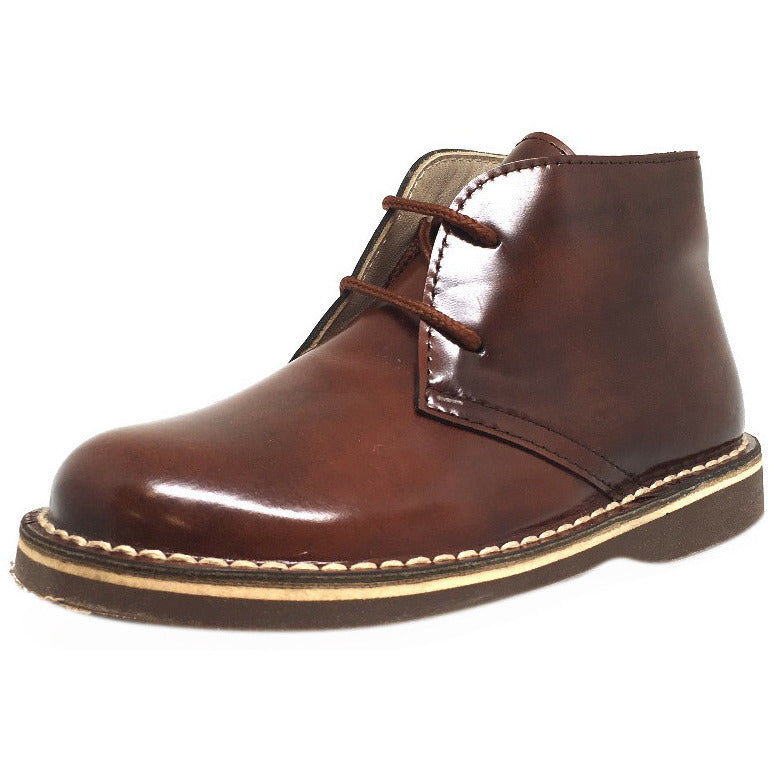 Chupetin Boy's and Girl's 6495 Chestnut Brown Leather Laced Chukka Boo ...