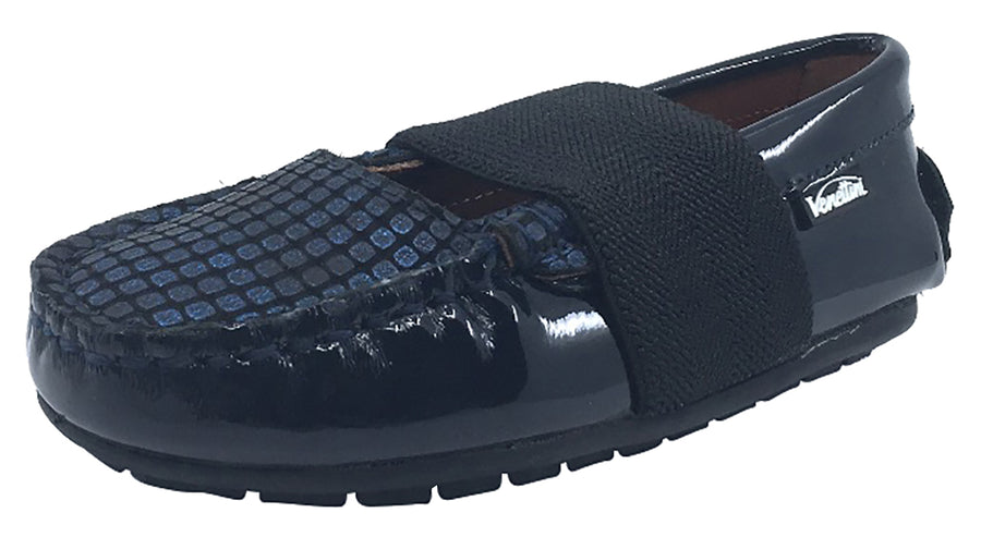 Venettini Lily Step-In Shoe, Navy Patent/Cobalt/Mongo