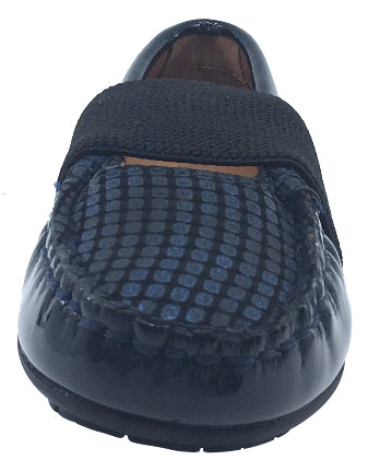 Venettini Lily Step-In Shoe, Navy Patent/Cobalt/Mongo