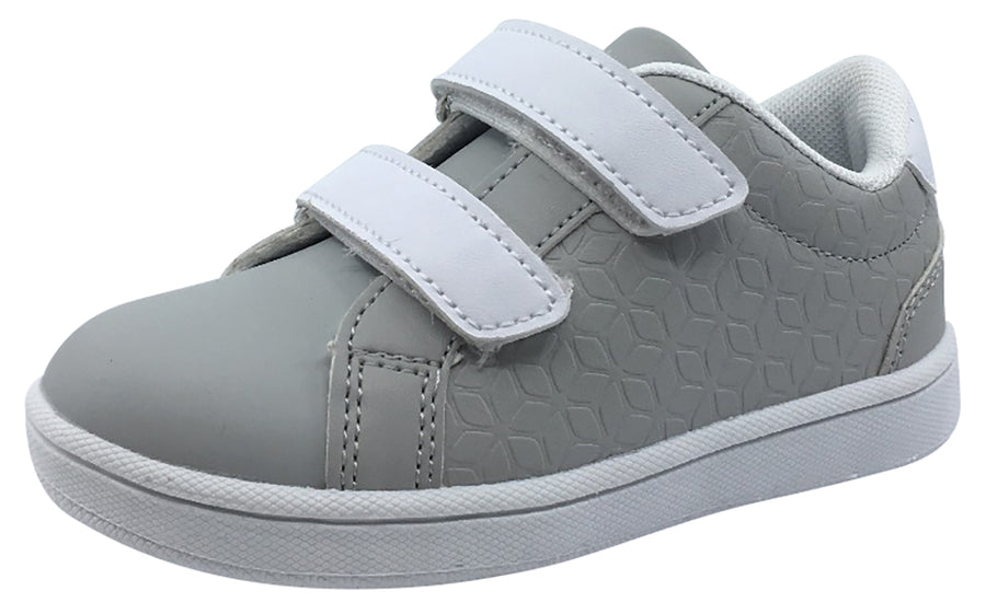 My Brooklyn The Original Boy's and Girl's Sneaker in Grey with White D ...