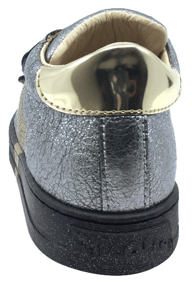 Falcotto Boy's and Girl's Toddler Venus Star Sneaker Tennis Shoes, Silver (Acciaio 0q02)