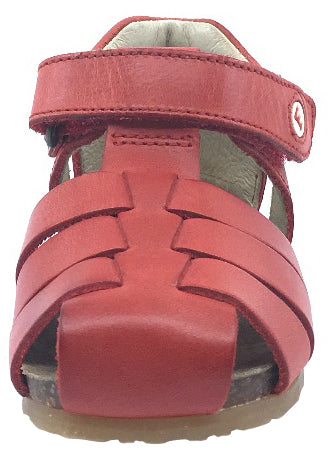 Falcotto Boy's & Girl's Red Smooth Leather Fisherman Sandals with Hook –  Just Shoes for Kids