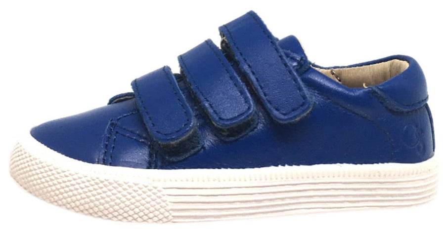 Old Soles Boy's & Girl's Urban Markert Cobalt Blue Leather Sneakers