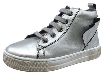 Naturino Girl's Rap Sneakers Tennis Shoes, Silver