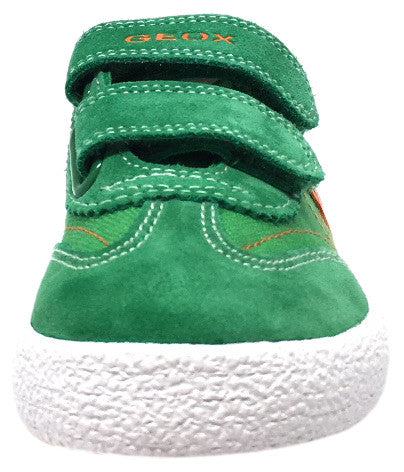 Geox Respira Boy's Suede and Canvas Double Hook and Loop Skater Sneaker Shoes inches - Just Shoes for Kids
 - 5