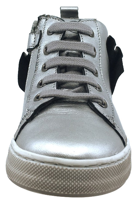 Naturino Girl's Rap Sneakers Tennis Shoes, Silver