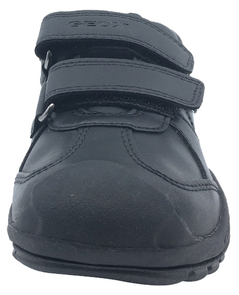 GEOX Boy's Savage Velcro Sneaker Tennis Shoes (Black)