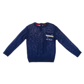 Attic 21 Boy's NSW4294 Sweater - Blue