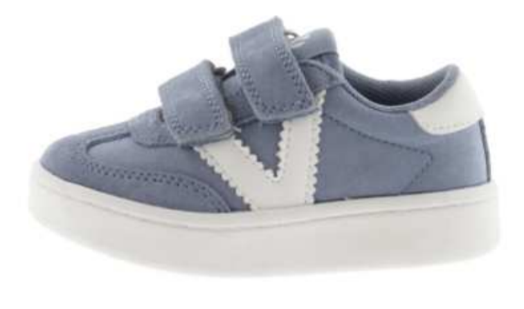 Victoria Boy's and Girl's Hook and Loop Closure Sneaker, Jeans