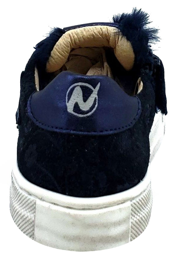 Naturino Girl's Blues Zip Sneakers, Glitter Bleu