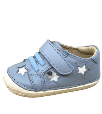 Old Soles Boy's and Girl's Starey Pave - Dusty Blue/Snow