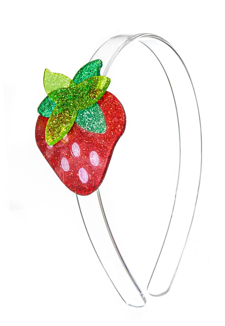 Lilies & Roses NY Glitter Strawberry Headband