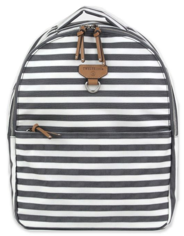TWELVELittle Mini-Go Backpack, Grey Stripe
