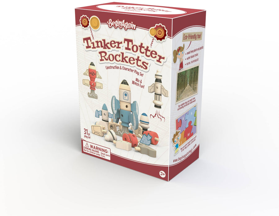 BeginAgain Tinker Totter Rockets - 31 Piece Character Playset