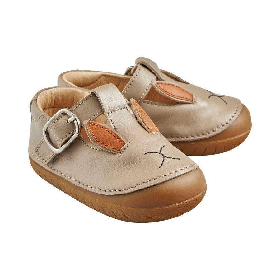 Old Soles Girl's Cutsie Rabbit Shoes - Taupe