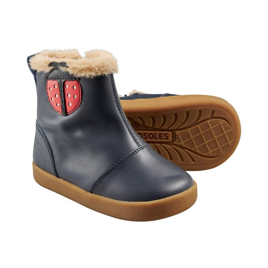 Old Soles Girl's Lady Bug Boots - Navy