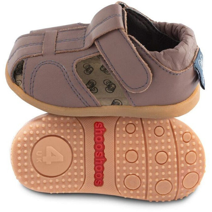 Shooshoos Boy's Brown Peanut Butter Fisherman Sandal - Just Shoes for Kids
 - 1