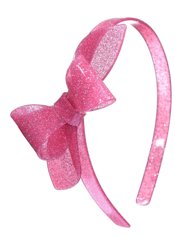 Lilies & Roses NY Rosane Glitter Vintage Pink Headband
