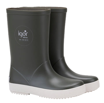 Igor Girl's and Boy's Splash Nautico Rain Boot, Khaki