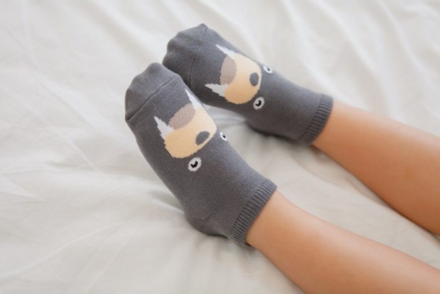 Eva & Elvin Grey Walrus Socks